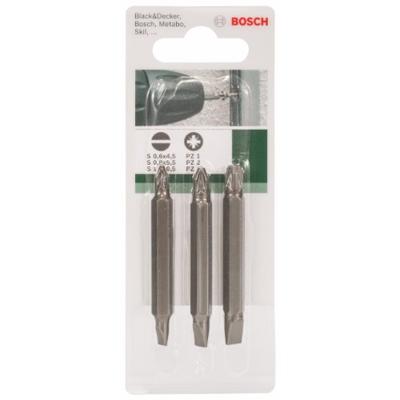 Bosch Accessoires 3-delige dubbelbitset (HEX, PZ) | 60 mm | 3-delig - 2609255958