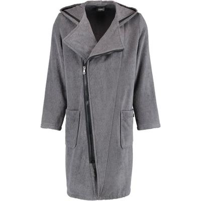 Cawö Cawö Heren Badjas Ritssluiting 6516 - Antrazit-schwarz XL