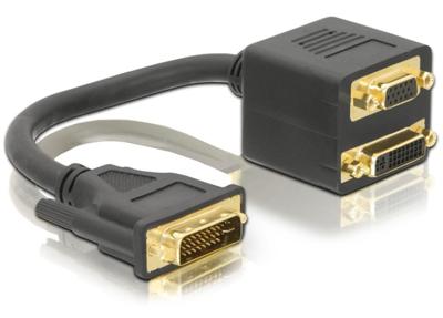 DVI-I naar DVI + VGA splitter