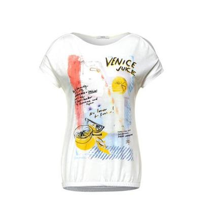 CECIL top met printopdruk ecru CECIL top met printopdruk ecru