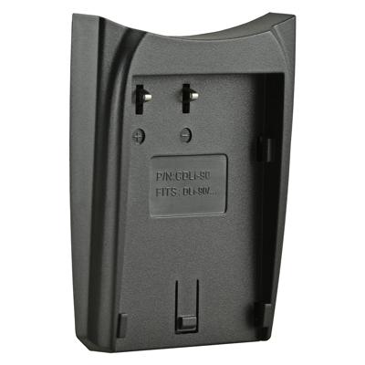 Accu-frontje voor duo en single oplader - voor Pentax accu D-Li90