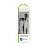 Nedis stereo in-ear earphones met ronde kabel / zwart - 1,2 meter - thumbnail