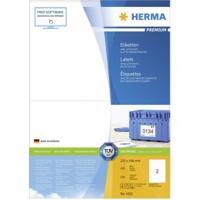 Herma 4282 Universele etiketten 210 x 148 mm Papier Wit 200 stuk(s) Permanent hechtend Inkjet, Laser (zwart/wit), Laser (kleur), Kopiëren (zwart/wit), Kopiëren - thumbnail