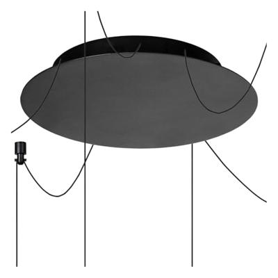 Lucide LORENZ - Hanglamp - Ø 120 cm - LED Dimb. - 6x4W 3000K - Zwart