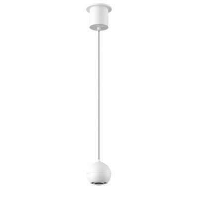 Artdelight Hanglamp Miami 1 lichts Ø 10 cm comfortlift wit Artdelight Hanglamp Miami 1 lichts Ø 10 cm comfortlift wit