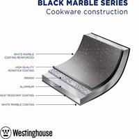 Westinghouse Wokpan Inductie Ø 32 cm Zwart Marmer met Deksel - thumbnail