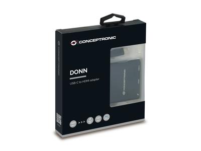 Conceptronic DONN01B USB 3.0 (3.1 Gen 1) Type-C 5000 Mbit/s Zwart Conceptronic DONN01B USB 3.0 (3.1 Gen 1) Type-C 5000 Mbit/s Zwart