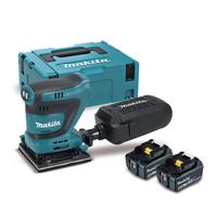 Makita dbo480rtj accu handpalm vlakschuurmachine | 18v | 2 x 5.0 ah accu + snellader | in mbox - dbo480rtj - thumbnail