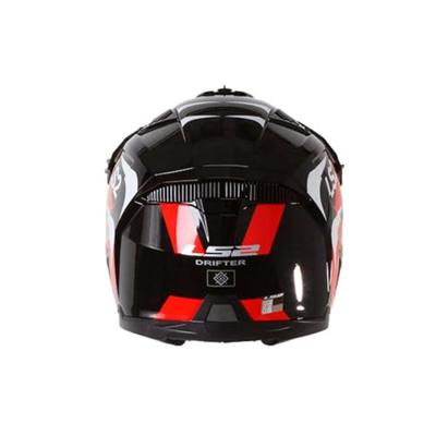 LS2 modulaire helm "of606 drifter triality" helmet of606 drifter triality xs black/red