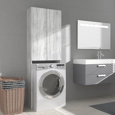 VidaXL Wasmachinekast 64x25,5x190 cm grijs sonoma eikenkleurig VidaXL Wasmachinekast 64x25,5x190 cm grijs sonoma eikenkleurig