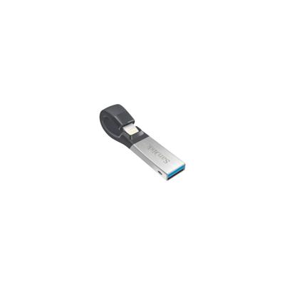 Sandisk iXpand USB flash drive 64 GB USB Type-A / Lightning 3.2 Gen 1 (3.1 Gen 1) Zwart, Zilver