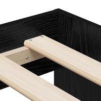Bedframe met lade Zwart Eiken 90 x 200 cm Bewerkt hout - thumbnail