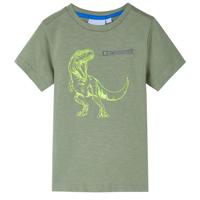 VidaXL Kindershirt met korte mouwen 128 lichtkakikleurig - thumbnail