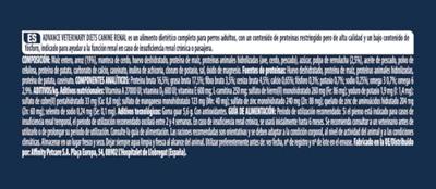ADVANCE VETERINARY DIET DOG RENAL FAILURE 12 KG - thumbnail