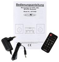 Reflexion HIF79FM Stereoset FM, Bluetooth, USB, MP3, CD, AUX Incl. afstandsbediening, Incl. luidspreker Zwart - thumbnail