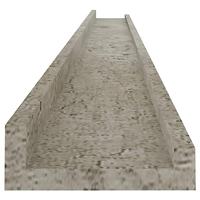 Wandschappen 4 st 115x9x3 cm betongrijs - thumbnail