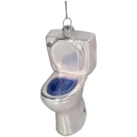Kersten Ornament Toilet glas wit 9.6cm - thumbnail