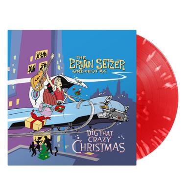 The Brain Setzer Orchestra - Dig That Crazy Christmas Special Edition Red / White Splatter Vinyl LP The Brain Setzer Orchestra - Dig That Crazy Christmas Special Edition Red / White Splatter Vinyl LP