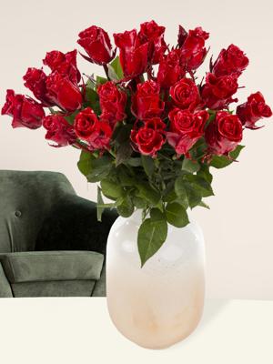 Rood geluksboeket - 7 rozen - EverRed