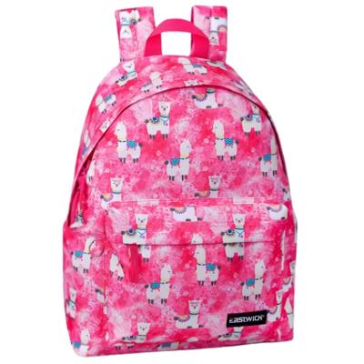 Eastwick rugzak lama meisjes 43 x 33 cm polyester 18 liter roze