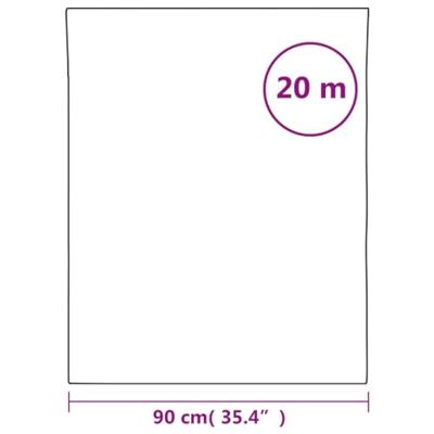 VidaXL Raamfolie statisch mat grijs 90 x 2000 cm pvc