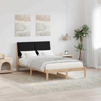 Bedframe met hoofdeinde Bruin 120 x 200 cm Stof - thumbnail