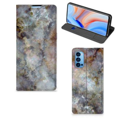 OPPO Reno4 Pro 5G | Standcase | Marmer Grijs OPPO Reno4 Pro 5G | Standcase | Marmer Grijs