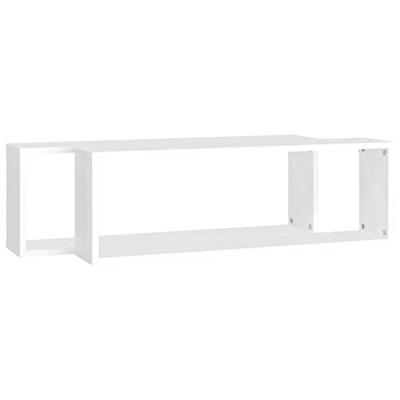 Wandschappen kubus 2 st 80x15x26,5 cm bewerkt hout wit
