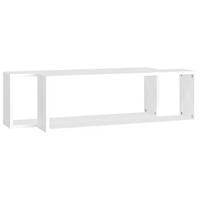 Wandschappen kubus 2 st 80x15x26,5 cm bewerkt hout wit - thumbnail