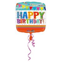 Anagram folie ballon happy birthday 43x43 cm - thumbnail