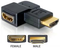 DeLOCK Adapter HDMI male > HDMI female 90° right - thumbnail
