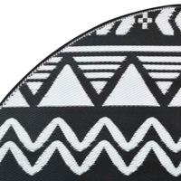 Buitentapijt ARAKIL Ø 200 cm polypropeen zwart - thumbnail