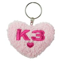 Studio 100 K3 sleutelhanger pluche hart - thumbnail