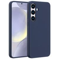 Accezz Liquid Silicone Backcover met MagSafe voor Samsung Galaxy S25 Plus Telefoonhoesje Blauw - thumbnail