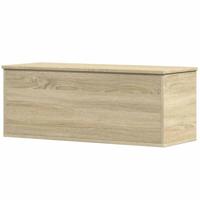 Opbergbox 90x35x35 cm bewerkt hout sonoma eikenkleurig - thumbnail