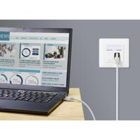 Renkforce RF-5266142 RJ45 Netwerkkabel, patchkabel CAT 6A S/FTP 3.00 m Grijs Slimline, Flexibel, Snagless, Vlambestendig 1 stuk(s) - thumbnail