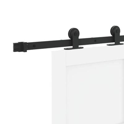 Schuifdeurset Wit en zwart 83 x 202 cm