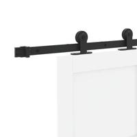 Schuifdeur met Hardware Set 'ORKDAL'Witte Massief Grenen - thumbnail