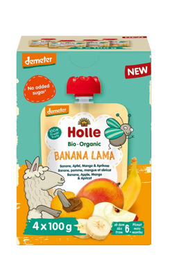 Holle Knijpfruit Banana Lama Multipack Bio Holle Knijpfruit Banana Lama Multipack Bio
