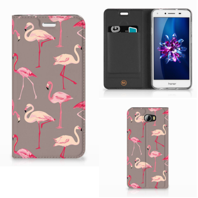 Huawei Y5 2 | Y6 Compact Hoesje maken Flamingo Huawei Y5 2 | Y6 Compact Hoesje maken Flamingo