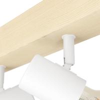 Eglo PlafondspotTownshend 3 4-lichts houtbruin met wit - 99485 - thumbnail