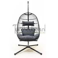 Hangstoel Vita Atol / Pax opvouwbaar - zwart - thumbnail