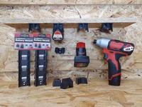 StealthMounts BM-MW12-BLK-6-BLK Accuhouder voor Milwaukee M12 | Zwart | 6-pack - BM-MW12-BLK-6-BLK - thumbnail