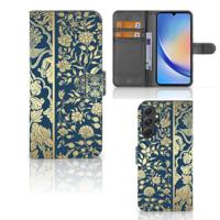 Samsung Galaxy A24 4G Hoesje Beige Flowers - thumbnail