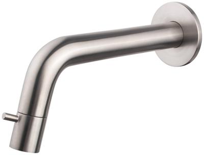 Saqu Shine wand fonteinkraan geborsteld staal