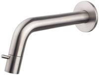 Saqu Shine wand fonteinkraan geborsteld staal - thumbnail