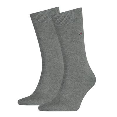 Tommy Hilfiger Men Sock Classic Middle Grey Melange 2-Pack-43/46