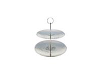 Etagere 2-laags rvs 20/25cm - thumbnail