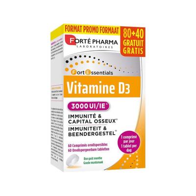 Forté Pharma Vitamine D3 3000 IE 120 Capsules