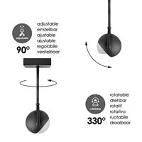 Light depot - LED opbouwspot Nop - 9,5 cm - zwart - Outlet - thumbnail